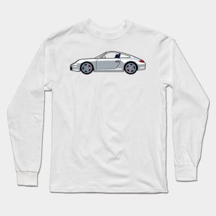 Porsche 911 997 Carrera S White Lobster Claw Long Sleeve T-Shirt